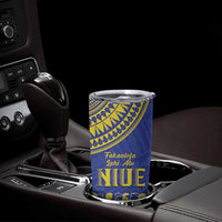 Fakaalofa Lahi Atu Niue Tumbler Cup Siapo Pattern With Puakenikeni
