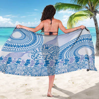 Niue Language Week Sarong The Rock Coconut Crab - Siapo Blue Pastel
