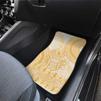 Niue Language Week Car Mats The Rock Coconut Crab - Siapo Gold Pastel