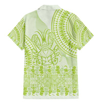 Lime Green Niue Language Week Family Matching Mermaid Dress and Hawaiian Shirt The Rock Coconut Crab - Siapo Pattern LT14 - Polynesian Pride