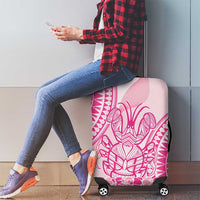 Pink Niue Language Week Luggage Cover The Rock Coconut Crab - Siapo Pattern LT14 - Polynesian Pride