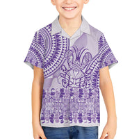 Purple Niue Language Week Hawaiian Shirt The Rock Coconut Crab - Siapo Pattern LT14 - Polynesian Pride