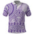 Purple Niue Language Week Polo Shirt The Rock Coconut Crab - Siapo Pattern