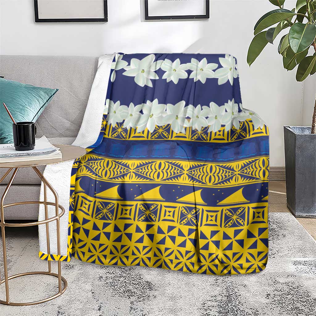 Tokelau Language Week Blanket Tokelauan Tuluma With Gardenia Thunbergia