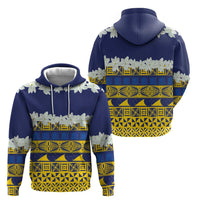 Tokelau Language Week Hoodie Tokelauan Tuluma With Gardenia Thunbergia LT14 - Polynesian Pride