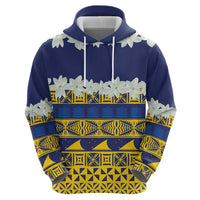 Tokelau Language Week Hoodie Tokelauan Tuluma With Gardenia Thunbergia LT14 - Polynesian Pride