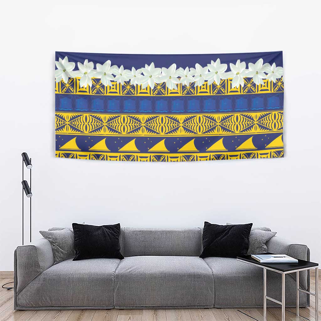 Tokelau Language Week Tapestry Tokelauan Tuluma With Gardenia Thunbergia
