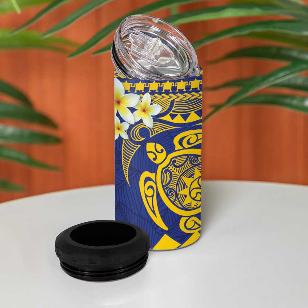 Te Vaiaho o te Gagana Tokelau 4 in 1 Can Cooler Tumbler Polynesian Turtle - Malo Ni! LT14 - Polynesian Pride