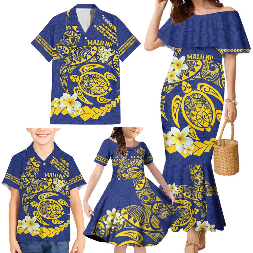 Te Vaiaho o te Gagana Tokelau Family Matching Mermaid Dress and Hawaiian Shirt Polynesian Turtle - Malo Ni! LT14 - Polynesian Pride