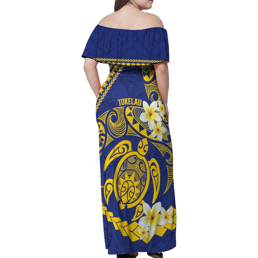 Te Vaiaho o te Gagana Tokelau Family Matching Off Shoulder Maxi Dress and Hawaiian Shirt Polynesian Turtle - Malo Ni! LT14 - Polynesian Pride