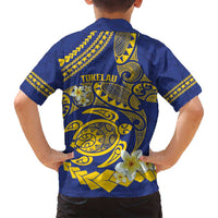 Te Vaiaho o te Gagana Tokelau Family Matching Puletasi and Hawaiian Shirt Polynesian Turtle - Malo Ni! LT14 - Polynesian Pride