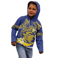 Te Vaiaho o te Gagana Tokelau Kid Hoodie Polynesian Turtle - Malo Ni! LT14 - Polynesian Pride
