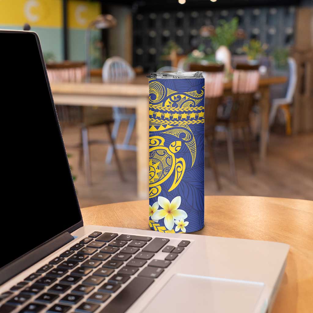 Te Vaiaho o te Gagana Tokelau Skinny Tumbler Polynesian Turtle - Malo Ni! LT14 - Polynesian Pride