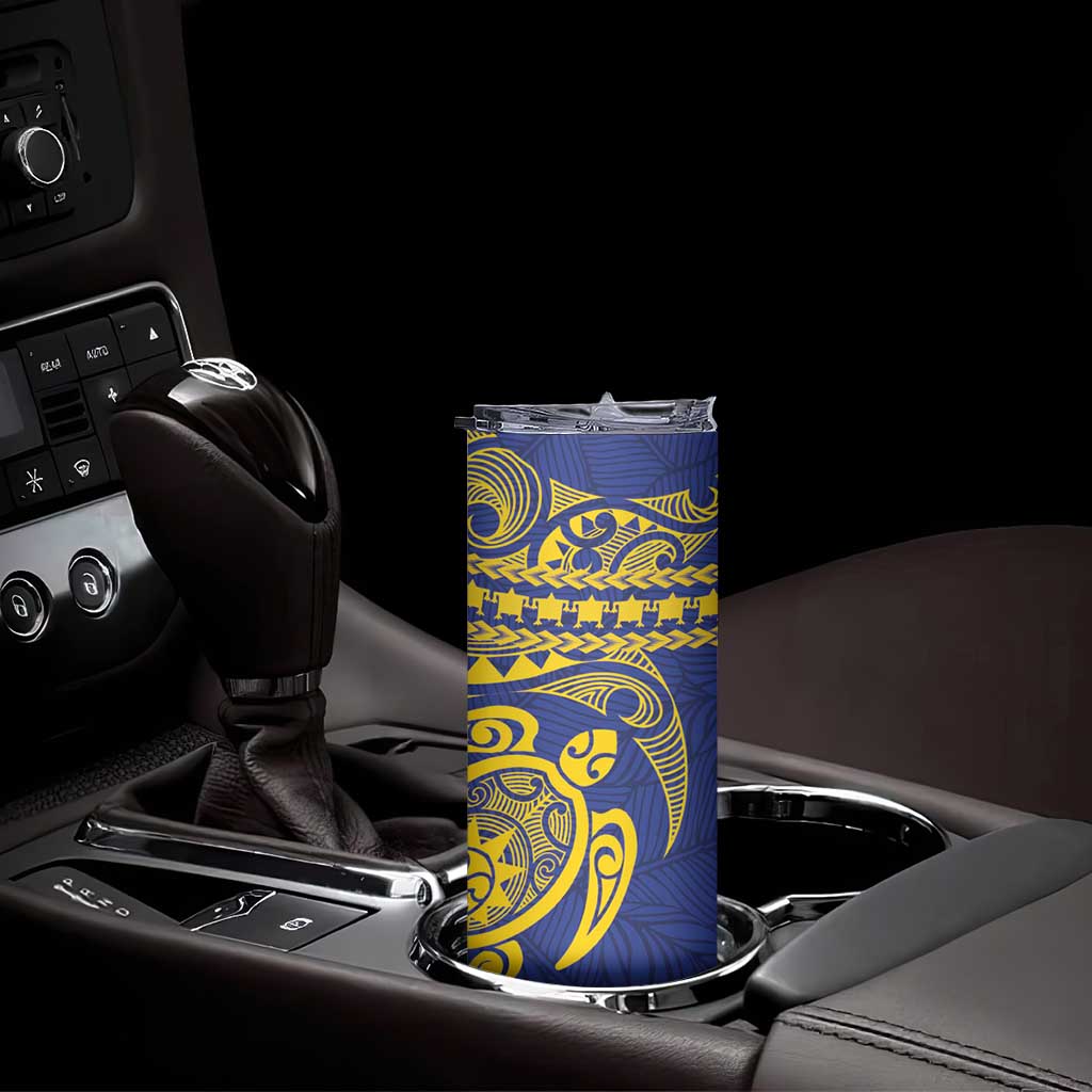 Te Vaiaho o te Gagana Tokelau Skinny Tumbler Polynesian Turtle - Malo Ni! LT14 - Polynesian Pride