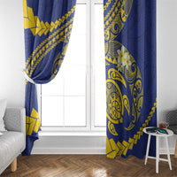 Te Vaiaho o te Gagana Tokelau Window Curtain Polynesian Turtle - Malo Ni!