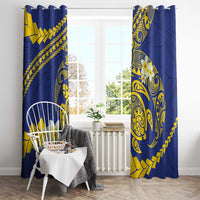 Te Vaiaho o te Gagana Tokelau Window Curtain Polynesian Turtle - Malo Ni!