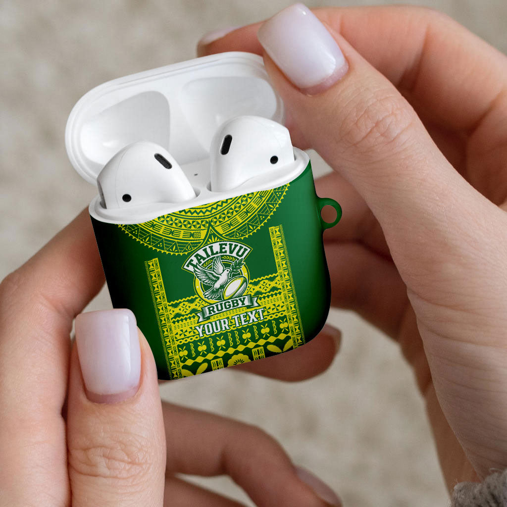 Fiji Tailevu Rugby Custom AirPods Case Go Champions Fijian Tapa Pattern LT14 - Polynesian Pride