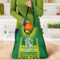 Fiji Tailevu Rugby Custom Grocery Bag Go Champions Fijian Tapa Pattern LT14 - Polynesian Pride