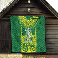 Fiji Tailevu Rugby Custom Quilt Go Champions Fijian Tapa Pattern LT14 - Polynesian Pride