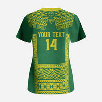 Fiji Tailevu Rugby Custom Scrub Top Go Champions Fijian Tapa Pattern LT14 - Polynesian Pride