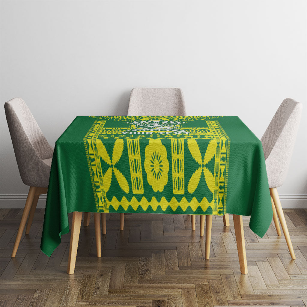 Fiji Tailevu Rugby Custom Tablecloth Go Champions Fijian Tapa Pattern LT14 - Polynesian Pride