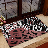 New Zealand Rubber Doormat Aotearoa Kowhaiwhai Mix Taniko Art LT14 - Polynesian Pride