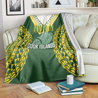 Avaiki Cook Islands Rugby Blanket Kuki Airani Tatau Green LT14 Green - Polynesian Pride