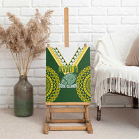 Avaiki Cook Islands Rugby Canvas Wall Art Kuki Airani Tatau Green LT14 - Polynesian Pride