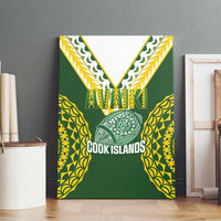 Avaiki Cook Islands Rugby Canvas Wall Art Kuki Airani Tatau Green LT14 - Polynesian Pride