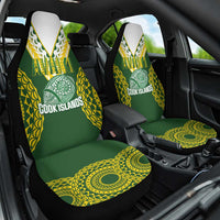 Avaiki Cook Islands Rugby Car Seat Cover Kuki Airani Tatau Green LT14 One Size Green - Polynesian Pride