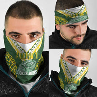 Avaiki Cook Islands Rugby Neck Gaiter Kuki Airani Tatau Green LT14 - Polynesian Pride