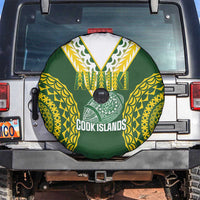 Avaiki Cook Islands Rugby Spare Tire Cover Kuki Airani Tatau Green LT14 Green - Polynesian Pride