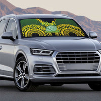 Avaiki Cook Islands Rugby Auto Sun Shade Kuki Airani Tatau Black LT14 - Polynesian Pride