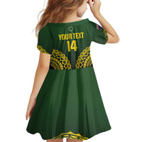Custom Avaiki Cook Islands Rugby Family Matching Off Shoulder Maxi Dress and Hawaiian Shirt Kuki Airani Tatau Black LT14 - Polynesian Pride