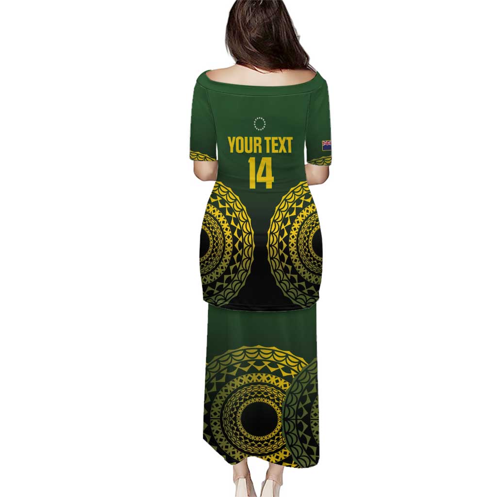 Custom Avaiki Cook Islands Rugby Family Matching Puletasi and Hawaiian Shirt Kuki Airani Tatau Black LT14 - Polynesian Pride