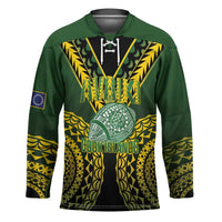 Custom Avaiki Cook Islands Rugby Hockey Jersey Kuki Airani Tatau Black - Polynesian Pride