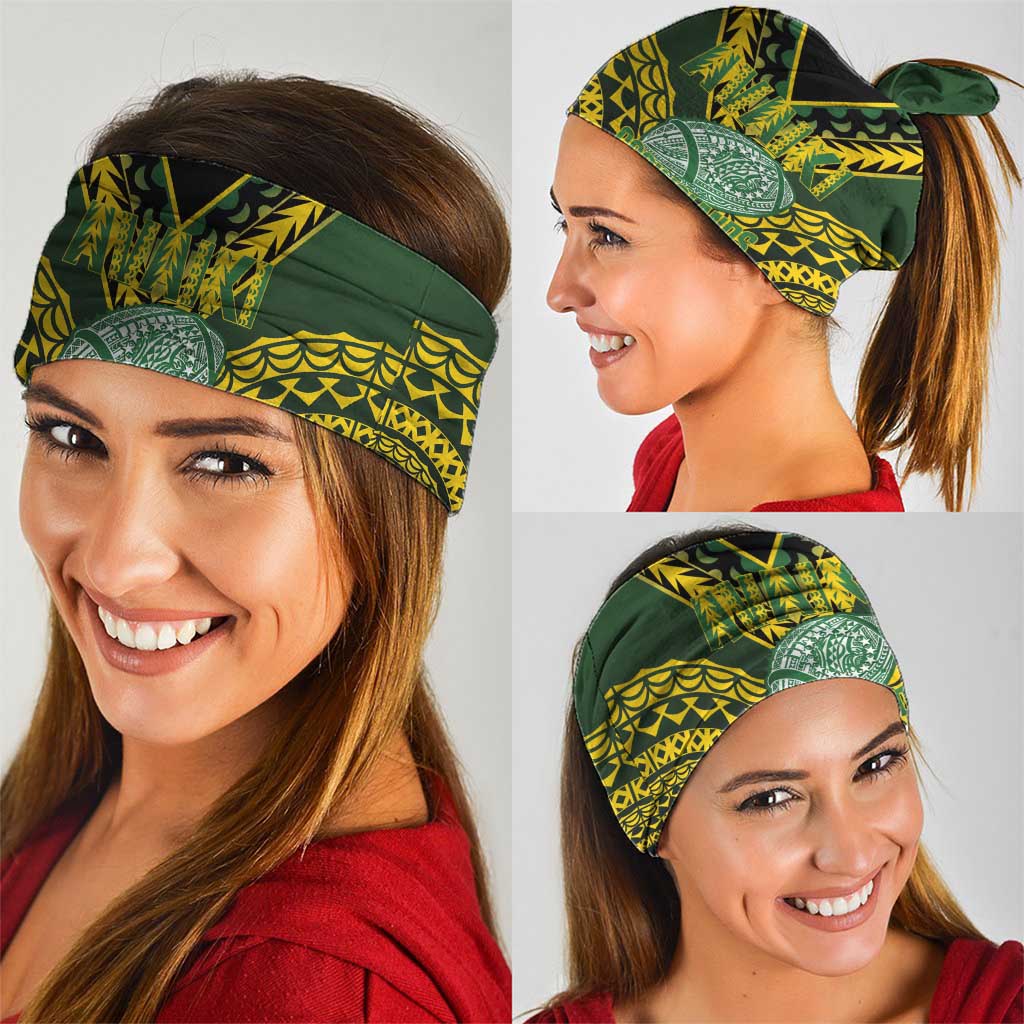 Avaiki Cook Islands Rugby Neck Gaiter Kuki Airani Tatau Black - Polynesian Pride