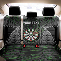 Personalised New Zealand Darts Back Car Seat Cover Dartboard Maori Fern Puhoro Art LT14 - Polynesian Pride