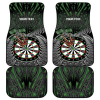 Personalised New Zealand Darts Car Mats Dartboard Maori Fern Puhoro Art LT14 - Polynesian Pride