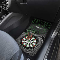 Personalised New Zealand Darts Car Mats Dartboard Maori Fern Puhoro Art LT14 - Polynesian Pride