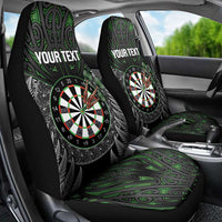 Personalised New Zealand Darts Car Seat Cover Dartboard Maori Fern Puhoro Art LT14 - Polynesian Pride