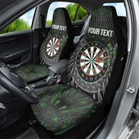 Personalised New Zealand Darts Car Seat Cover Dartboard Maori Fern Puhoro Art LT14 - Polynesian Pride