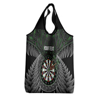 Personalised New Zealand Darts Grocery Bag Dartboard Maori Fern Puhoro Art LT14 - Polynesian Pride