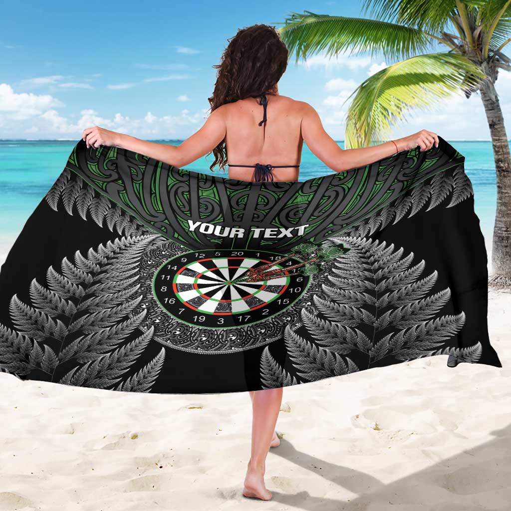 Personalised New Zealand Darts Sarong Dartboard Maori Fern Puhoro Art LT14 - Polynesian Pride