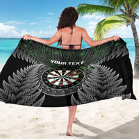 Personalised New Zealand Darts Sarong Dartboard Maori Fern Puhoro Art LT14 - Polynesian Pride