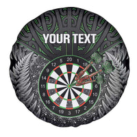 Personalised New Zealand Darts Spare Tire Cover Dartboard Maori Fern Puhoro Art LT14 - Polynesian Pride