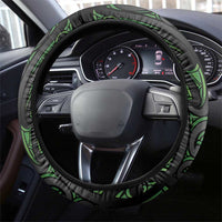 New Zealand Darts Steering Wheel Cover Dartboard Maori Fern Puhoro Art LT14 - Polynesian Pride