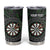 Personalised New Zealand Darts Tumbler Cup Dartboard Maori Fern Puhoro Art