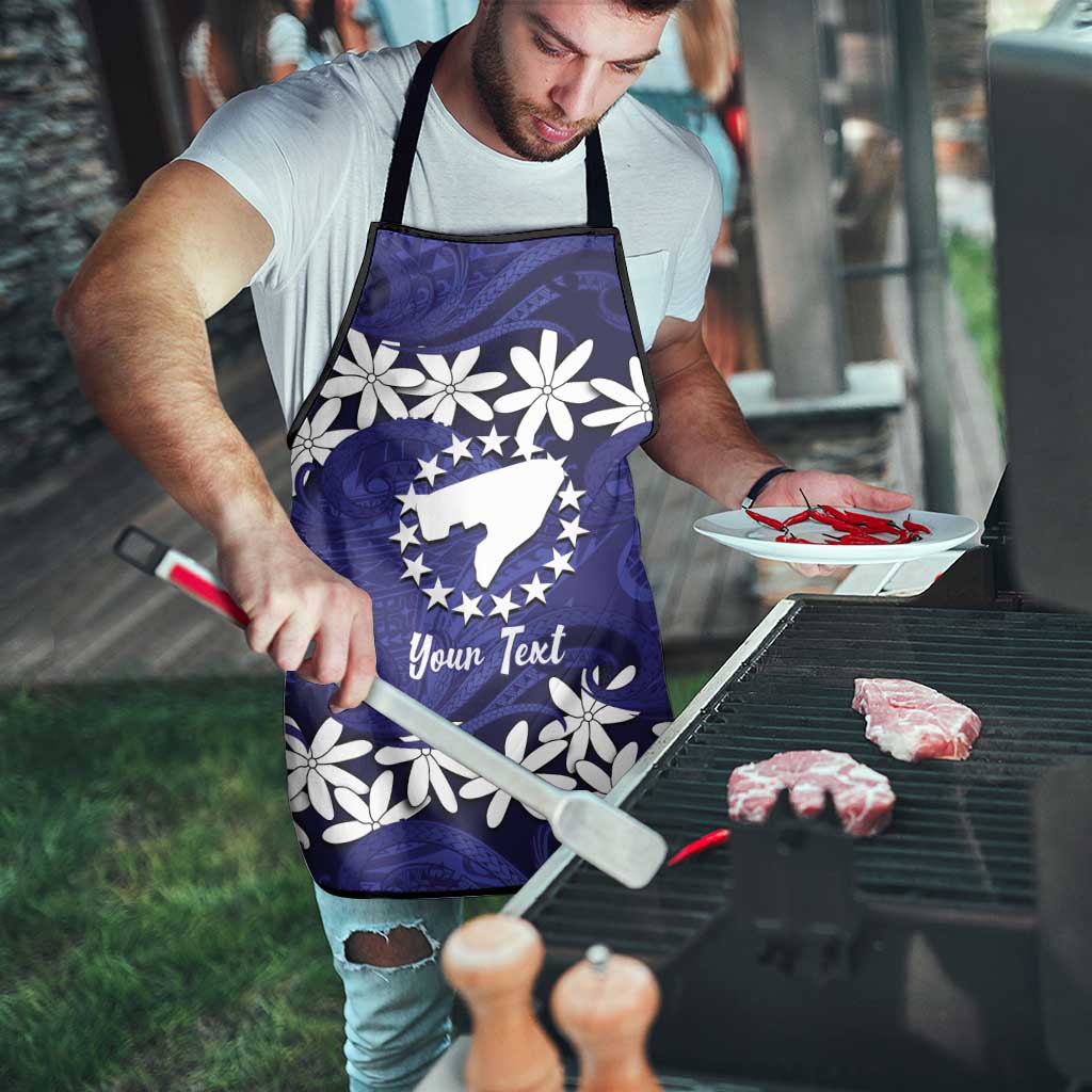 Personalised Cook Islands Pukapuka Apron Tiare Maori Polynesian Waves Tattoo