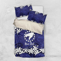 Personalised Cook Islands Pukapuka Bedding Set Tiare Maori Polynesian Waves Tattoo